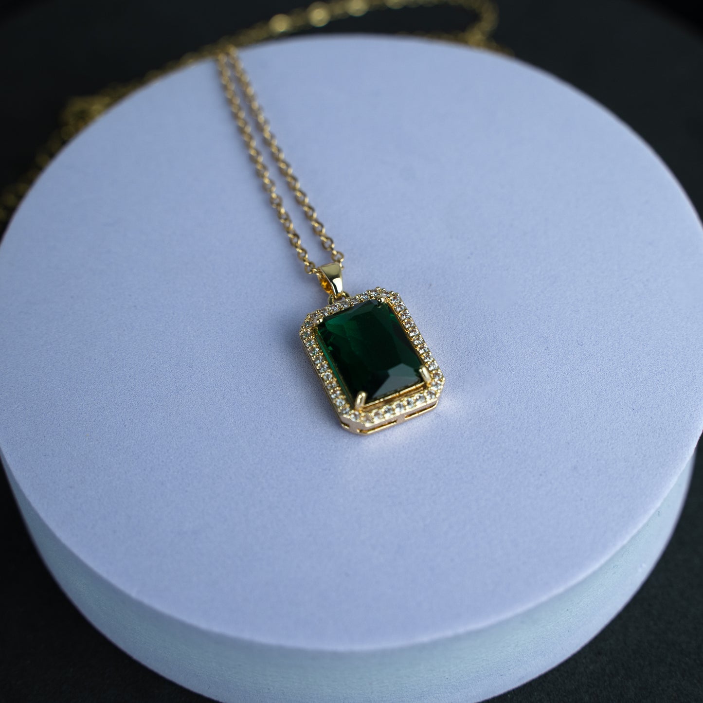 Emerald Grace Pendant Necklace