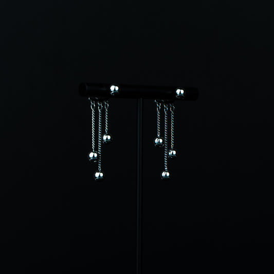 Silver Orbit Earrings